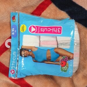 Fruit of the Loom ladies 3 pack Hi-Cut panty. Size: 8 (XL)
